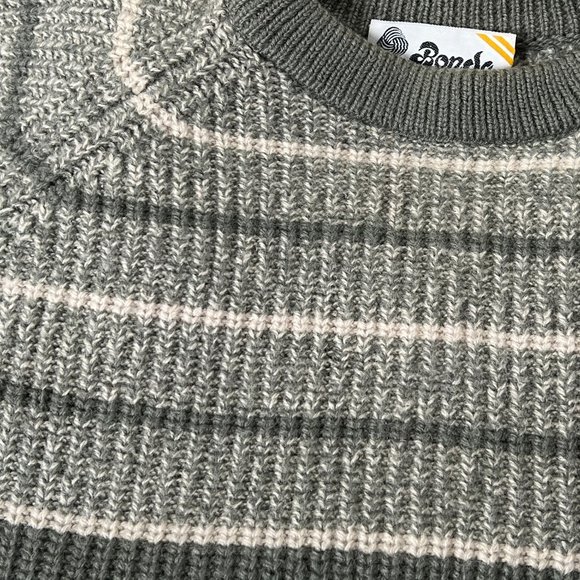 Vintage Fair Isle 100% Wool Chunky Oversized Sweater Scandinavian Nordic Ski - Picture 7 of 8